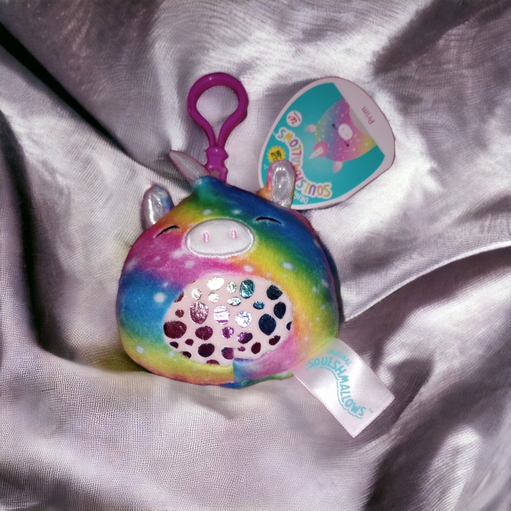 Prim the Rainbow Unicorn Clip-on Squishmallow Walgreens Exclusive